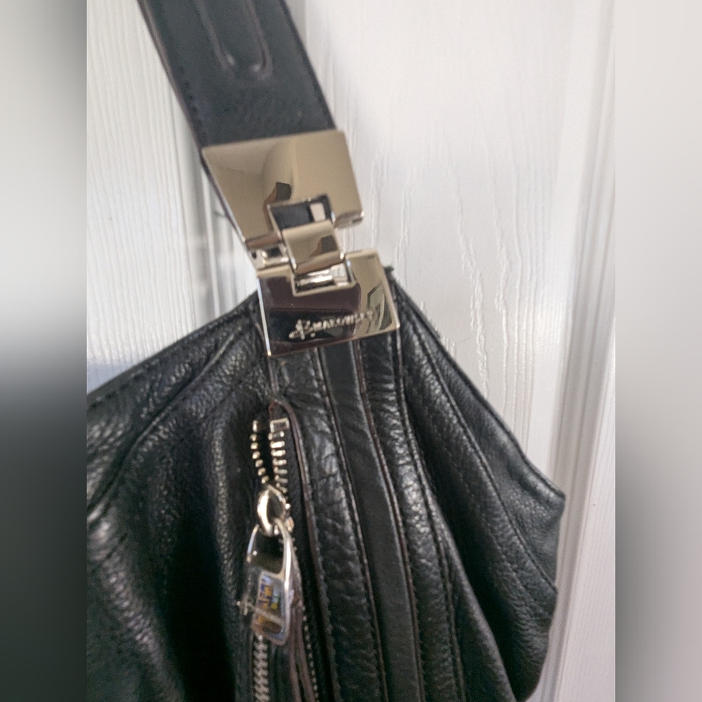 BMackowsky Hobo Bag In Black Leather - Picture 2 of 14